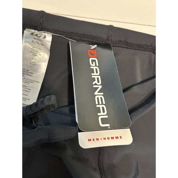 NWT Garneau Men's XL Black Gel Cycling Bike Shorts Padded Anti Slip Legs Tri - Picture 4 of 11